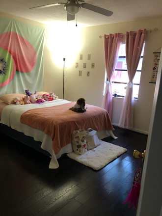 Bedroom window - Room in beautiful house, indoors & outdoors patio, safe neighborhood, private bathroom, bed, closet