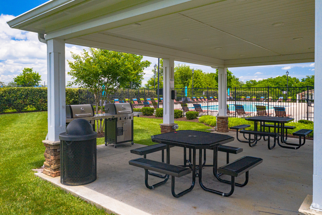 Outdoor area, Grill and seating - Squire Hill Apartments; Looking for 3rd/additional girl roommate!