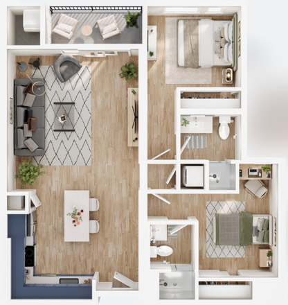 Floorplan - Midtown Apartment