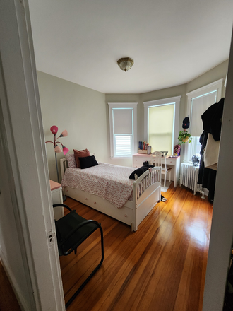 Bedroom from hall - PRIVATE FRNSHD BDRM , $1490 , 6 min walk to BC SHUTTLE/ MBTA Trains & Longwood Medical Area