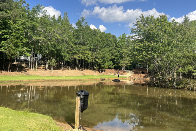 RV site from across the pond - Private Wooded RV Lot House