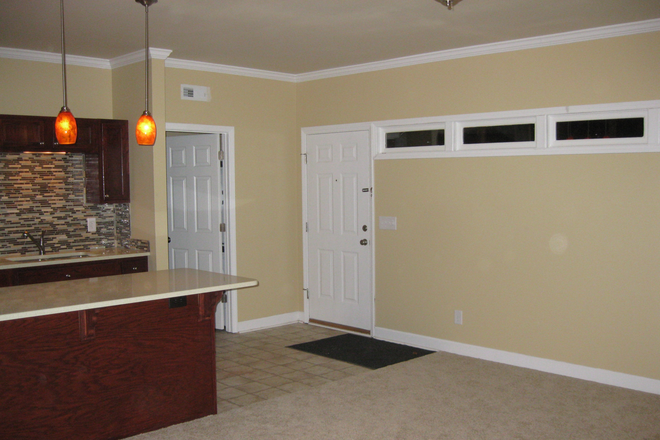 Studio Entrance and Kitchen Area - Northern Durham just 8 miles from campus and near Eno River State Park. Apartments