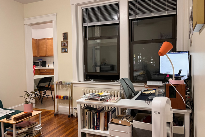 Working Space and living room area - Studio apartment next to campus