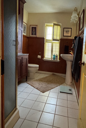 bathroom with shower. A bathroom with tub is also avaialble - Roommate sought for Mount Vernon Townhouse, a few blocks from Peabody and Hopkins shuttle