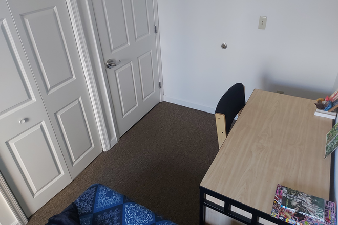 Desk with 3 drawers, chair - South Campus Commons #7 Room in 4 bedroom 2 bathroom apartment