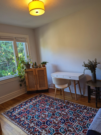 Comes with single bed, work desk, cabinets for storage - Lovely Room in Cabbagetown Home for Rent - $900 (or $400 with cooking/chore exchange)