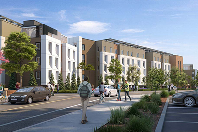 Outside street view - ON CAMPUS APARTMENT SUMMER SUBLEASE - Plaza Verde II 1 Bed - 1 Bath B Shared