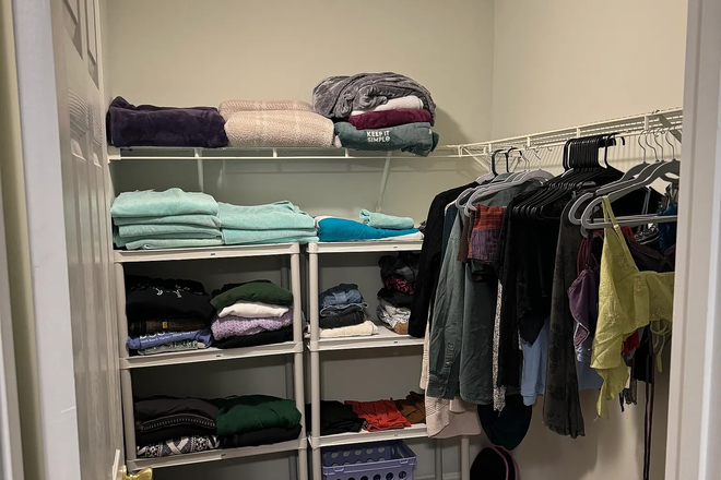 Giant Closet - CampusWalk 1 Furnished Room in 2 BR Apartment-  Walk to Class in 10 MINUTES