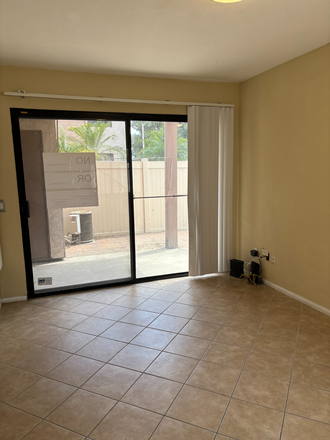 Outside View from first bedroom - Palmilla Condos 2BR 1BA 0.8 mile to UCR Large Fenced Patio