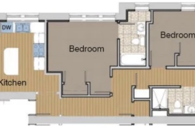Floorplan - Discounted Rate Master Bedroom Apartments