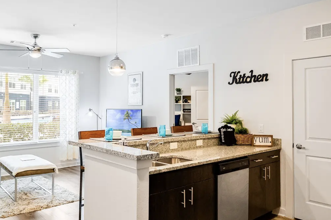 All of these photos are from the gallery online for a 2x2 not a 4x4. The basics are the same but for details, see the interactive tour - Halo46 Apartments