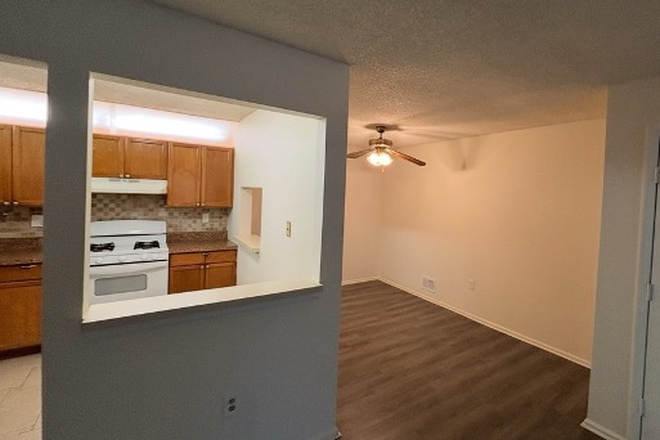 Kitchen and Dining room. A table is now there. - Room in shared apt with private bathroom-Feiler Ct-Princeton