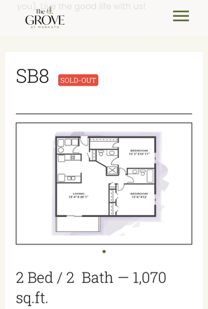 Floor Plan - The Grove Apartments