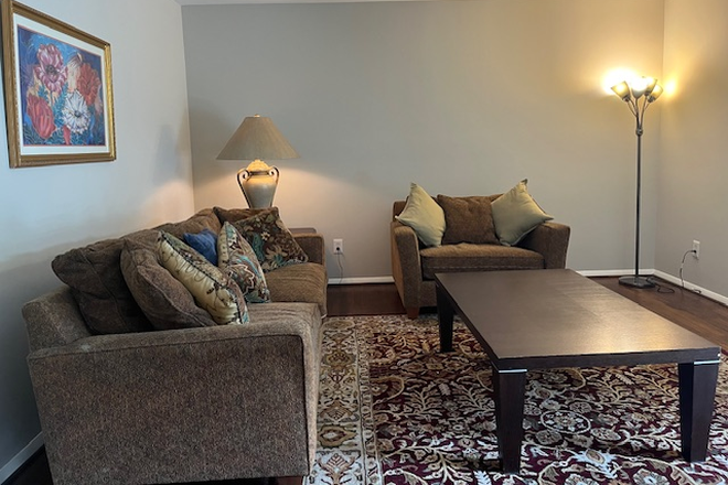 Living Room with furniture - Riviera Terrace Condominium 2 Bedrooms/1 Bathrooms to share excellent location.