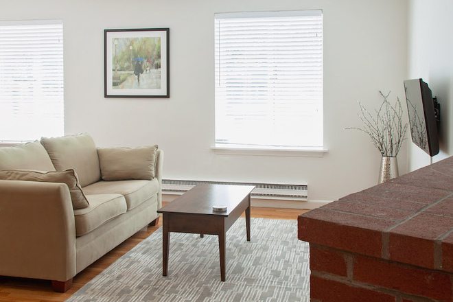 Living Area - Back Bay Spacious Studio, Nice Design Apartments