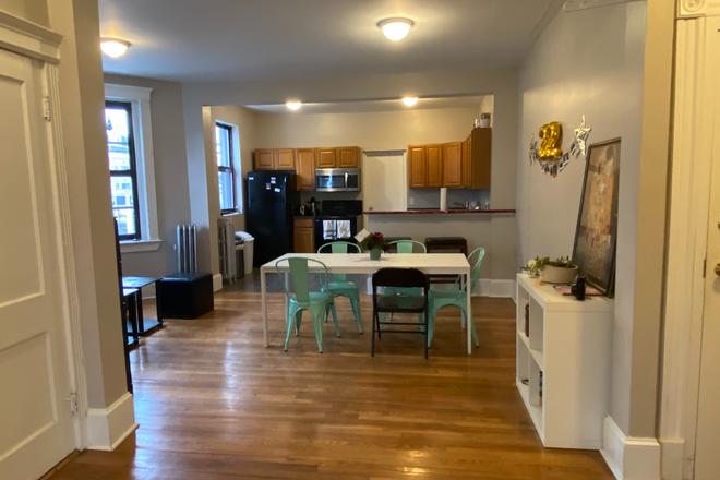 OPEN CONCEPT Living Room/Kitchen - 1066 Commonwealth Ave - BIGGEST apartments near AGGANIS ARENA, SPACIOUS Bedrooms