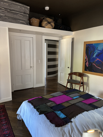 Private Bedroom  - View South West - Peaceful Suite of Rooms in a Historical Home