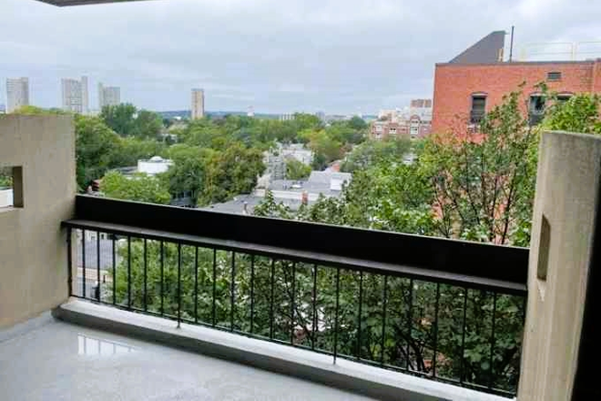 porch - modern condo in Highrise on Mass Ave 1.5 baths