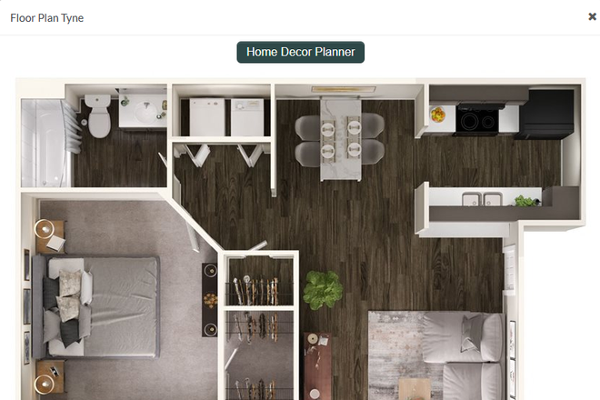 Floor plan as listed by complex. - The Grove Apartments