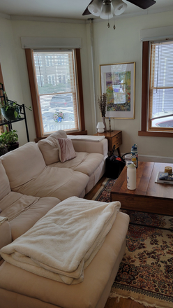 Living Room - 2 bedroom apt with parking, Beals Street, Coolidge Corner, Brookline 02446