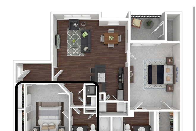 Room indicated by black box - Room Close to UNC Chapel Hill Campus