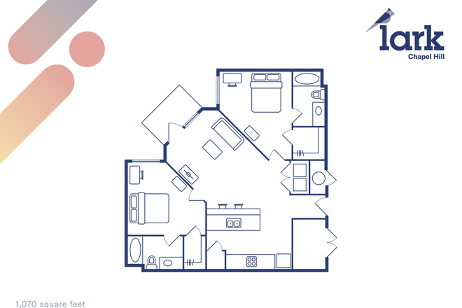 Floor Plan - Lark Summer Sublease – Move in May 12 + Half May Rent Apartments