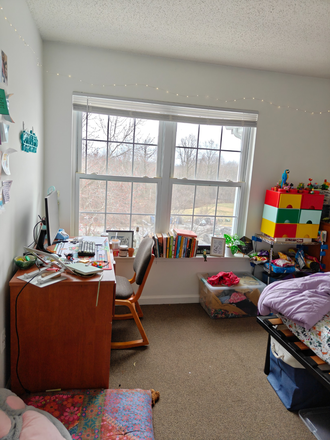 Desk and Window - The Courtyards apartment 4B4B - close to campus