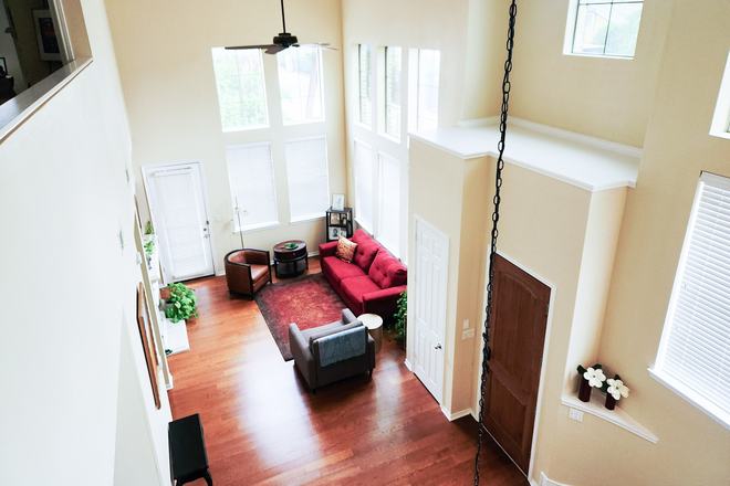 View of living room from loft - Lakepark Estates Townhome