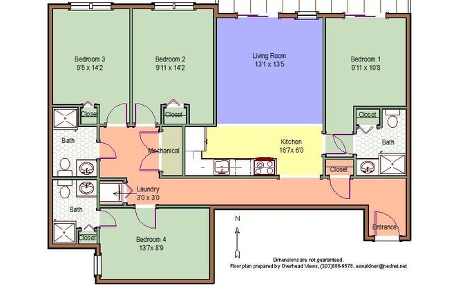 Bedroom 1 - Lofts on College