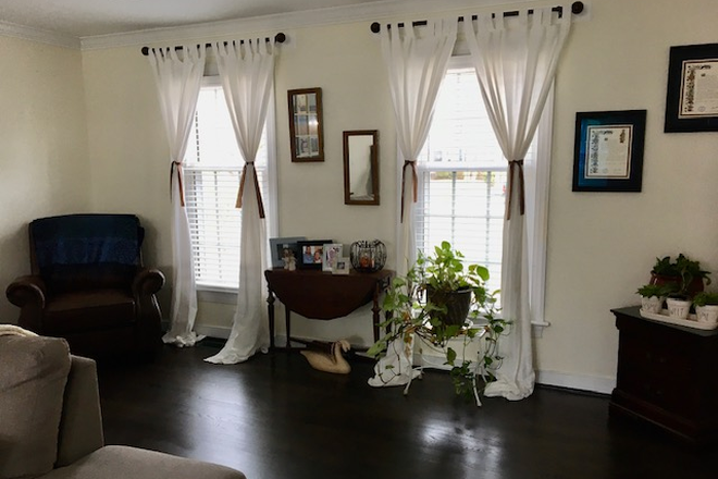 Living room - Come Join Our Tribe! 2nd Floor private room, full bath, 2 blocks from the College: $900 House