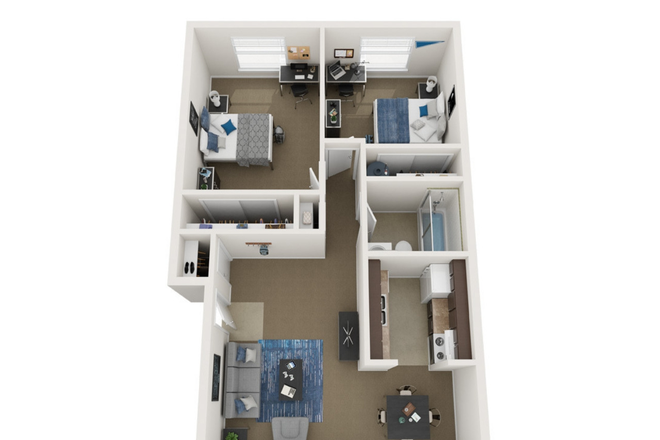 floor plan - Blacksburg Mill Apartments