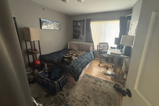 Bedroom with closet, window looks down on footpath. Note that bedroom will be unfurnished. - Bedroom for Rent, perfect for graduate student or faculty