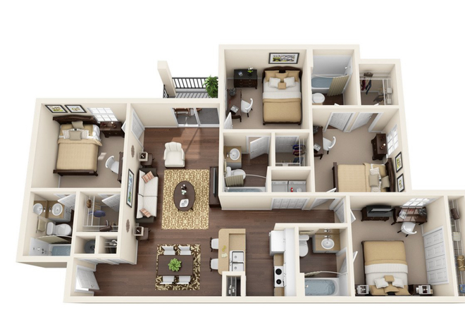 Floorplan - Sublease at College Station
