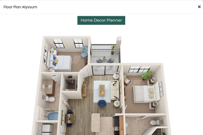 This is the floorplan! Link to Photogallery provided above - Wildflower Apartments