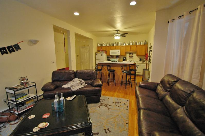 Living Room/Kitchen - 3 Bed 2 Bath Apartment on Gainsborough St - Available 9/1/26 - Close to Campus!