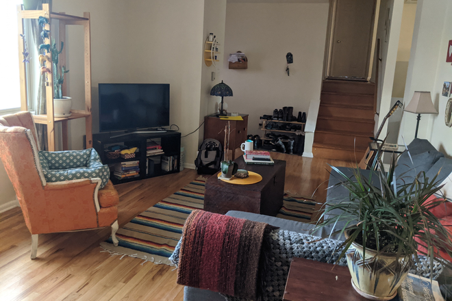 Stairs from living room-house is unfurnished - 4 Bedroom 2.5 bath home with yard available