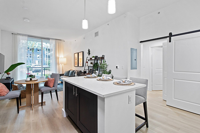 Living Room - One Plantation Apartments