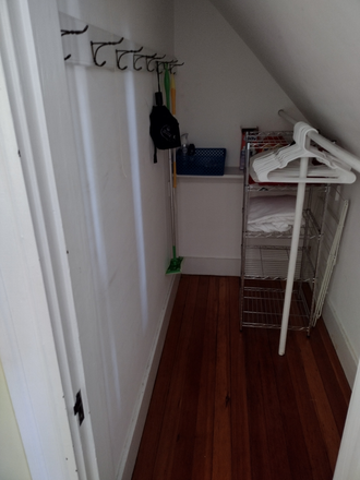 Walk-in closet in bedroom - Fully furnished bedroom in Somerville Apartments