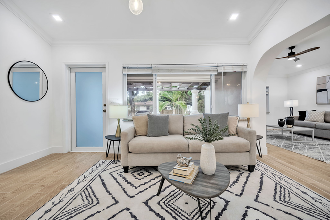 foyer & living room - Schenley Park home