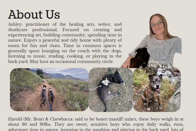 Our Info - Room for Rent in University Park House