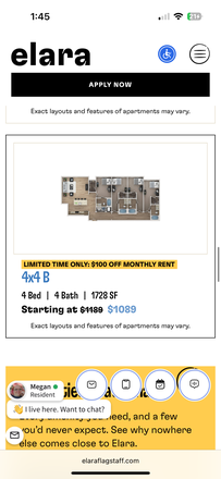 The layout & square footage - Elara
