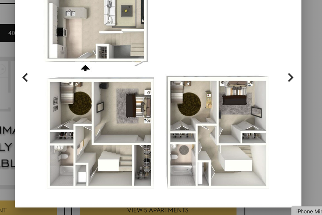 Floor plan of townhouse - Marshal Park Townhomes