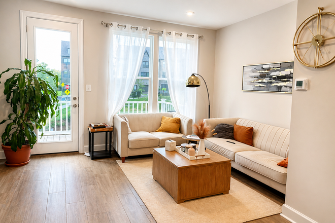Living room  (2nd Floor) - $1,400 / 1 BR/1Bathroom - Luxury furnished Room, Utility Included. Short lease allowed Townhome