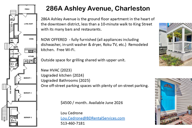 Info Sheet p1 - Renovated fully furnished apartment with character