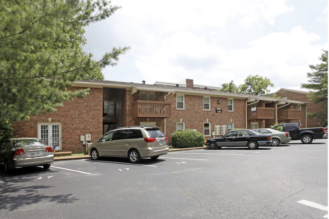 Outside view of the apartment complex; View the Video link for more details - Fully Furnished West End Apartment – Walk to Campus & Centennial Park