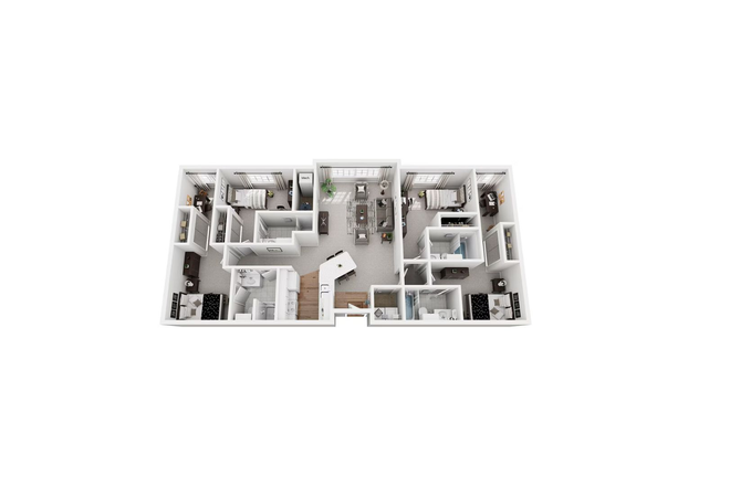 Bedroom Layout - Campus Village Lease Takeover, close to campus Apartments
