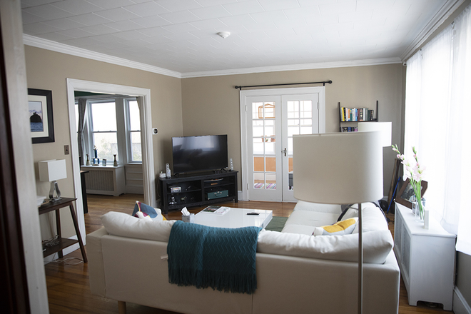 Living Room - East Arlington Apartment-a mile from Davis Sq