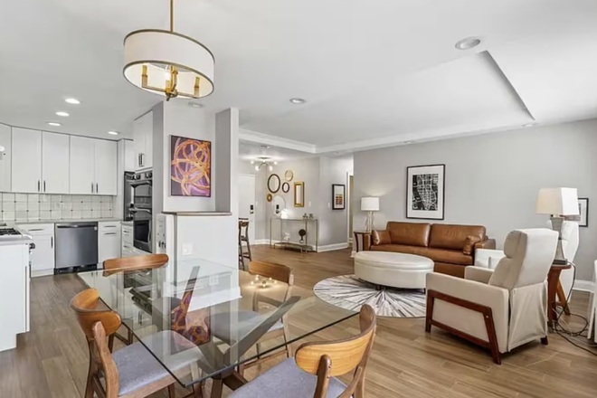 Dining area and living space - Room for Rent Walking Distance from GSU – Fully Furnished w/ Private Bathrooms & WiFi Condo