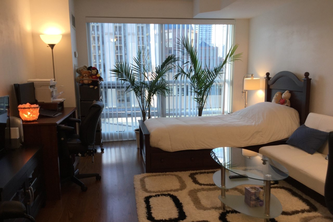 Bedroom - Luxurious Condo Studio, Residences of College Park, 763 Bay Street (near Bay & College Street)