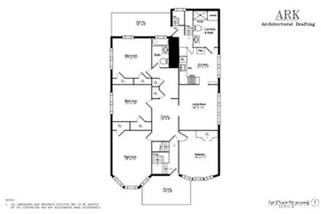 Floorplan - Room in 4bed/2bath looking for female roommate; approx. $1650 rent Triplex
